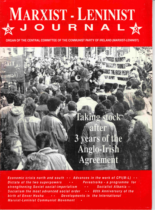 Marxist-Leninist Journal, December 1988 - Communist Party of Ireland ...