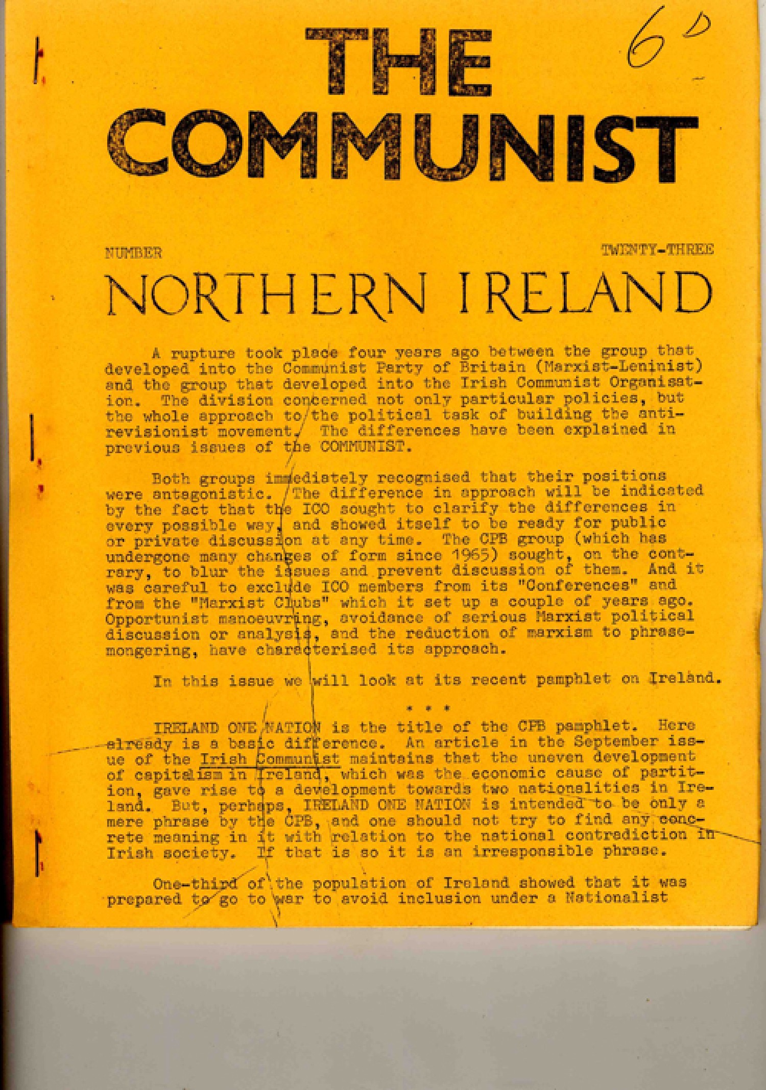 The Communist - Publications | Irish Left Archive