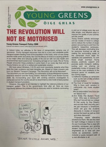 The Revolution Will Not Be Motorised