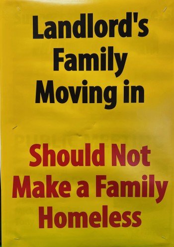 Landlord's Family Moving In Should Not Make A Family Homeless