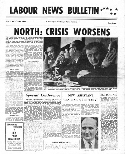Labour News Bulletin, Vol. 1, No. 5 (1971) — Labour | Irish Left Archive